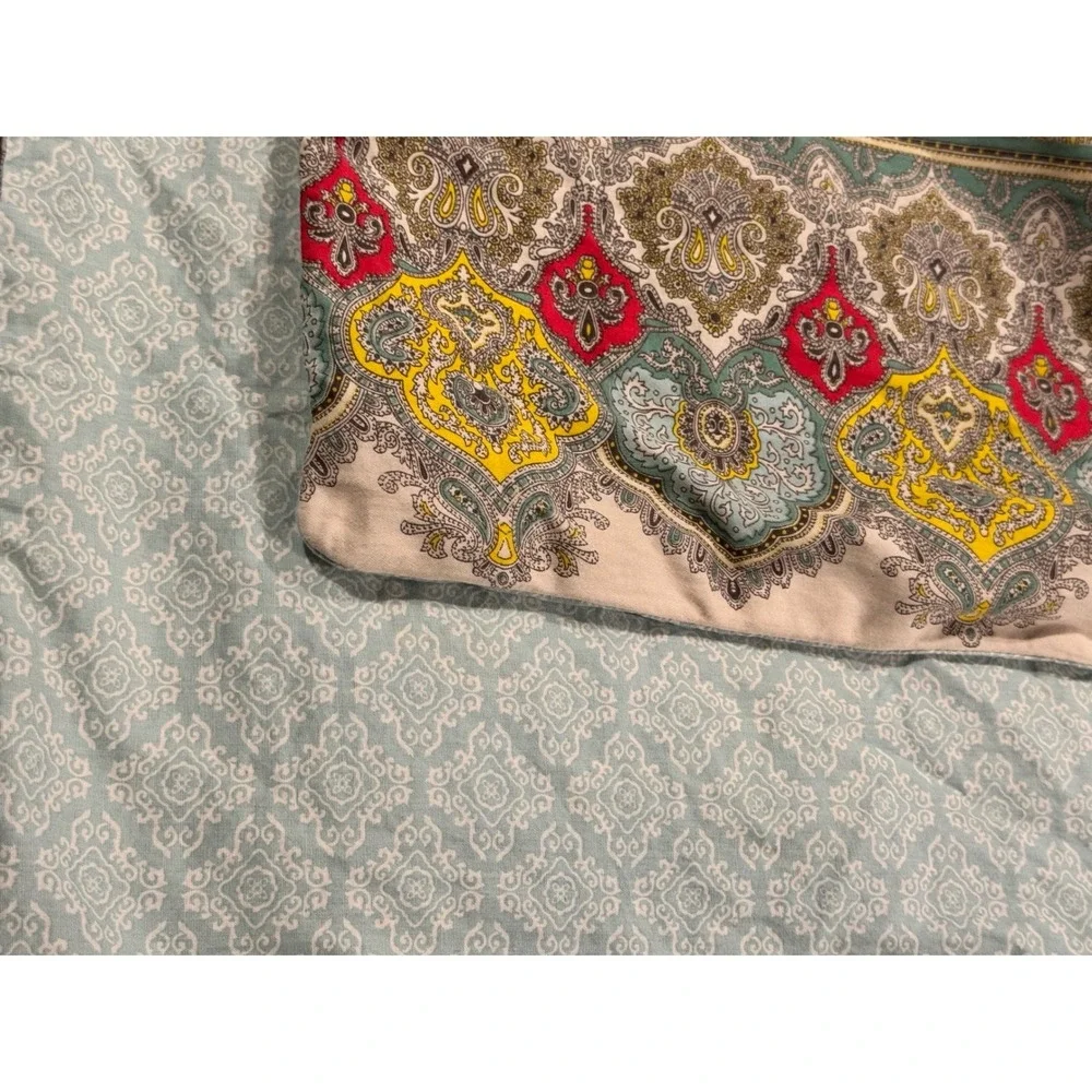 Echo‎ Twin Duvet Cover 100% Cotton Medallion Paisley Boho Multicolor 87x68